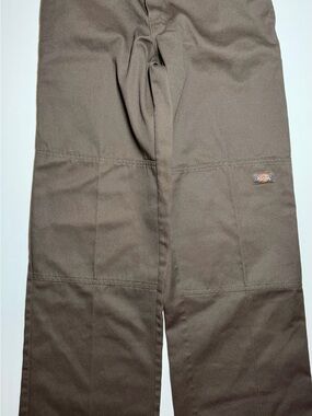 Dickies 85283 Loose Fit Double Knee Work Pants Brown 30x32 Skate Streetwear Vtg